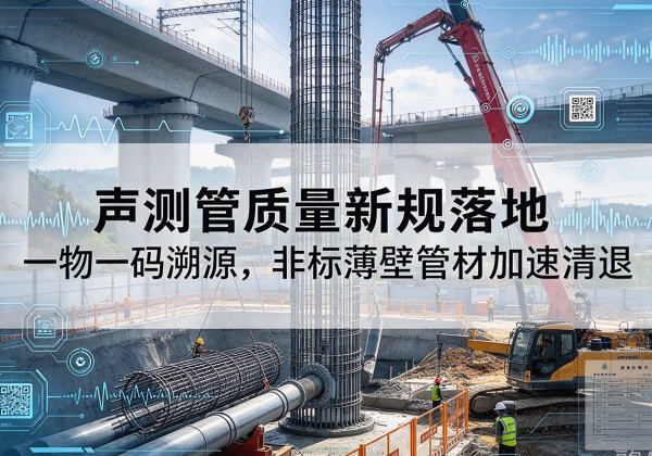 铜梁区声测管质量新规落地，一物一码溯源，非标薄壁管材加速清退